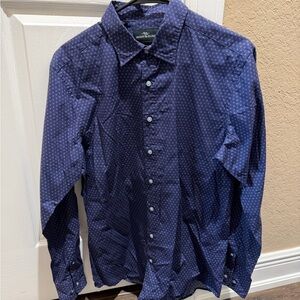 Rodd & Gunn Navy Patterned Casual Shirt